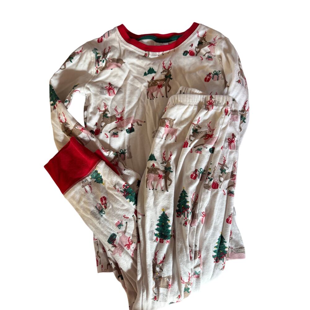 Mini Boden holiday reindeer pajamas  9-10
